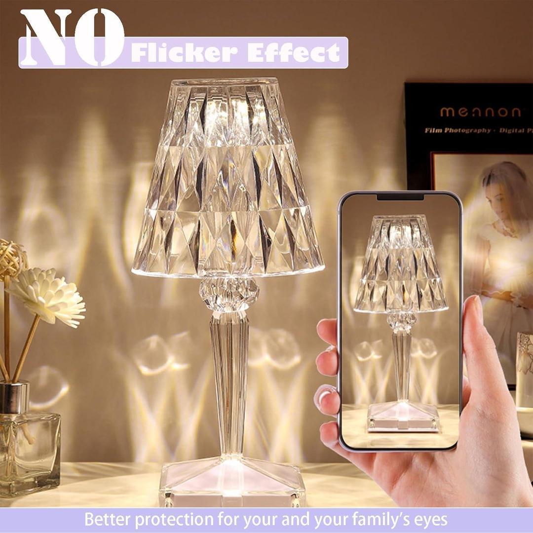 Rechargeable Night Lamp with USB & No Flicker