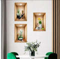 Islamic Verse Wall Stickers Set of 3 Multicolor Decor