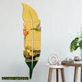 Golden Leaf Wall Mirror for Living Room Modern Decor